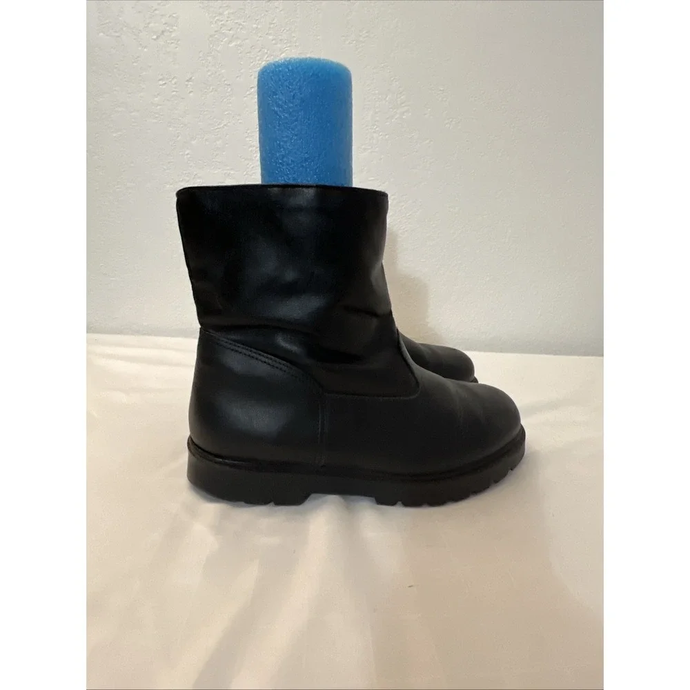 Mens Toe Warmers black winter boot TRACK side zip CANADA Lined 8